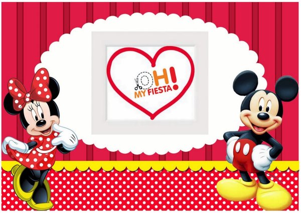 Баннер с Микки и Минни