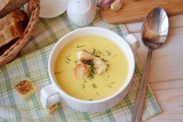 Суп пюре с кабачками