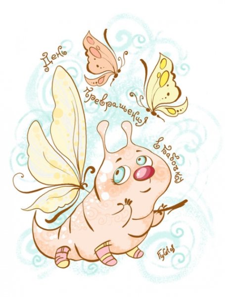 Рисунки бабочки забавные