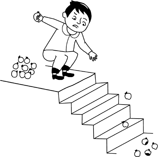 Ступеньки раскраска для детей