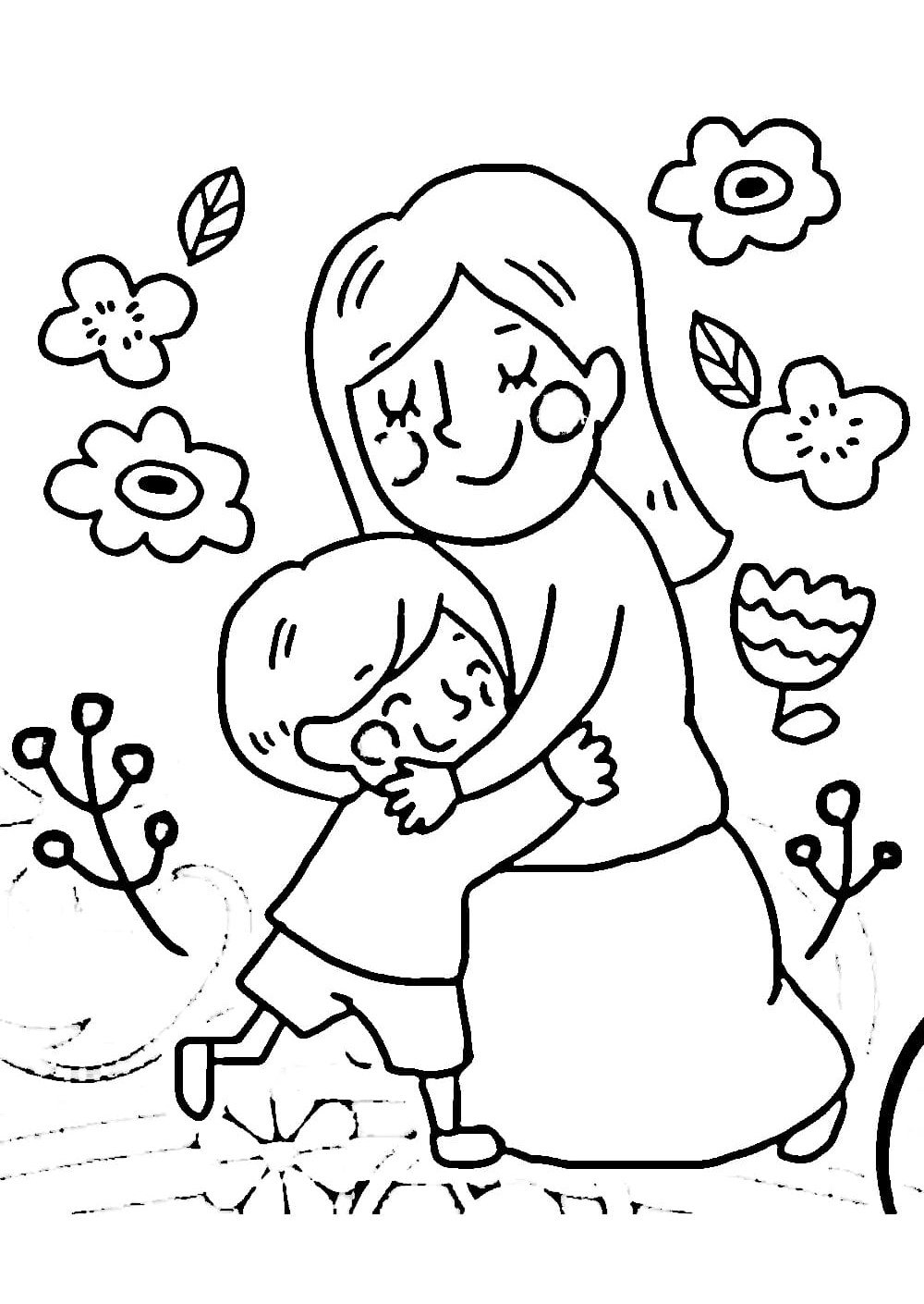 Мама с ребенком распечатать. Мама раскраска для детей. Рисунок для мамы раскраска. Картинка мама раскраска. VJF раскраска.