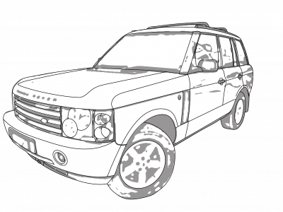Раскраска ленд Ровер Дискавери 4