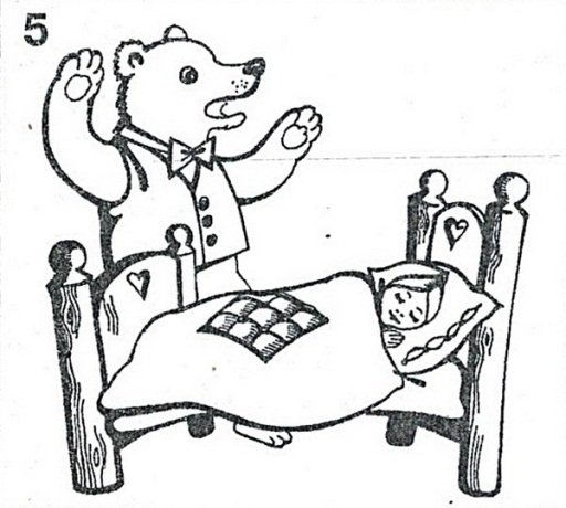 Сказка-раскраска "три медведя"