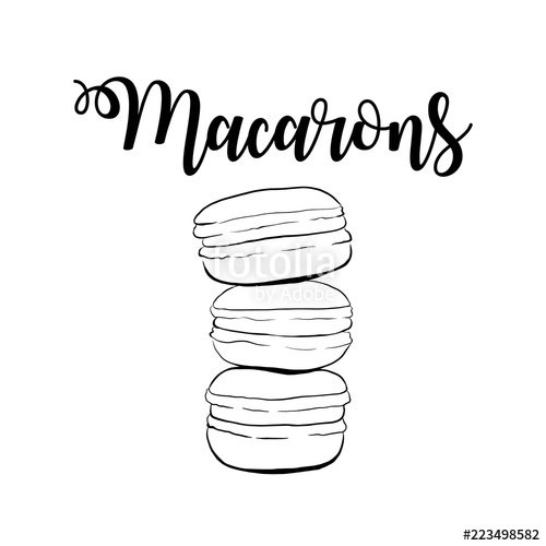 Макаруны раскраска