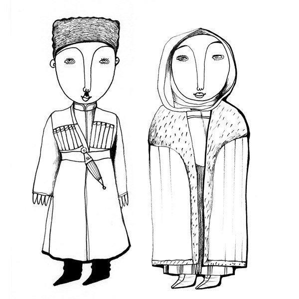 Национальные костюмы народов Дагестана даргинцы