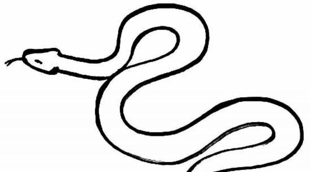 Легкий рисунок змей