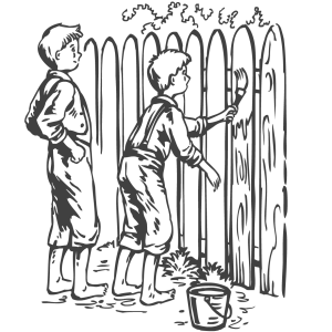 Иллюстрация к повести приключения Тома Сойера