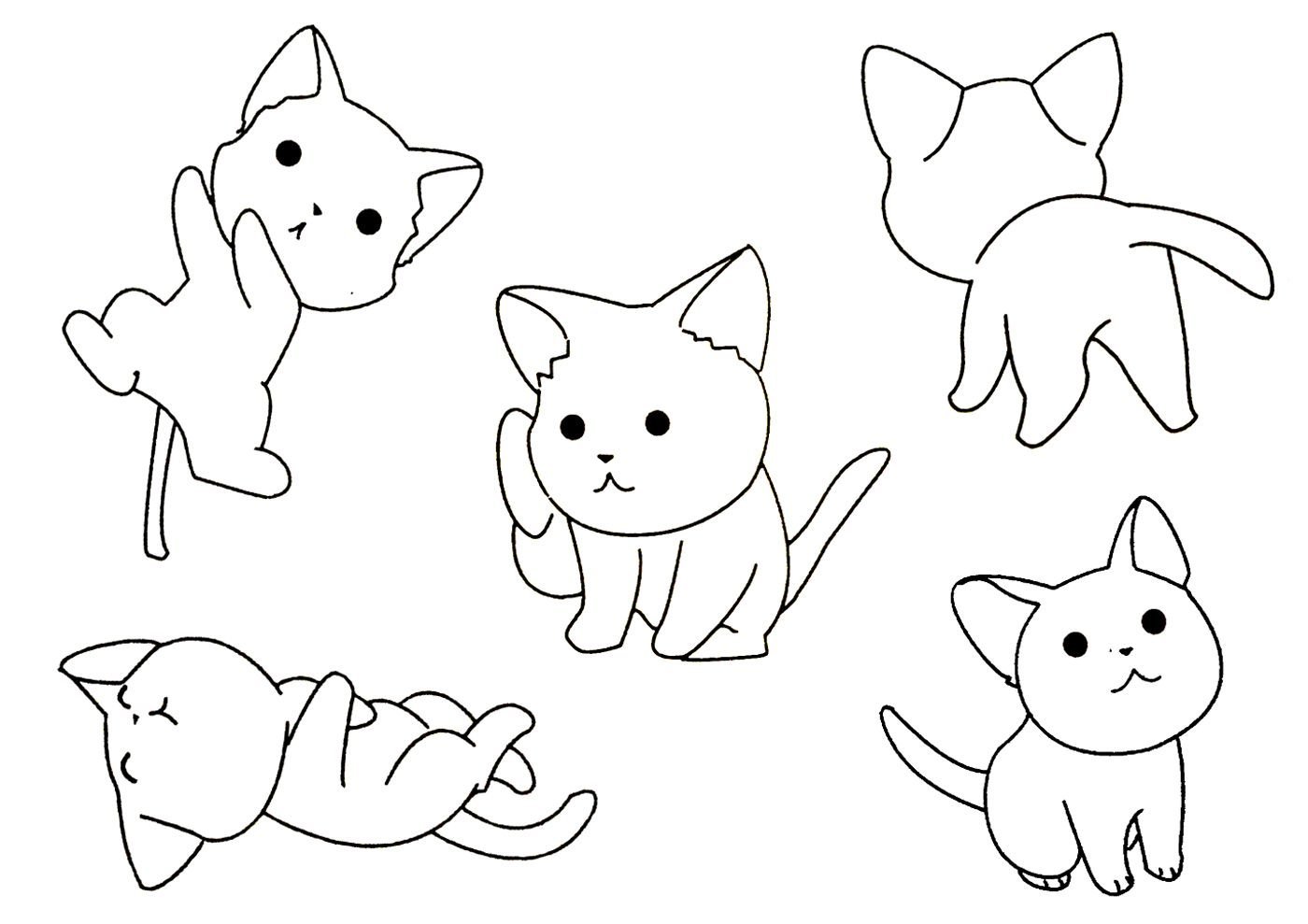 5 кошек раскраска. Раскраски котики маленькие. Раскраска маленькие котята. Малинкие котик раскраска. Маленькие рисунки для срисовки.
