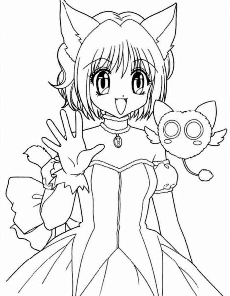 Токио мяу мяу раскраска