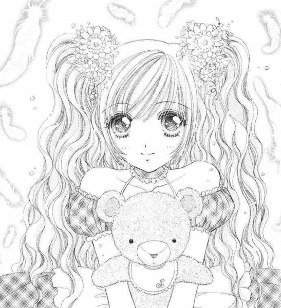 Раскраски для девочек 12 лет аниме
