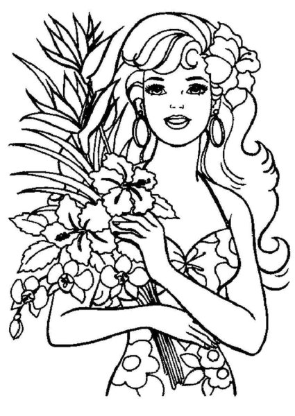 Раскраска для девочек красивые
