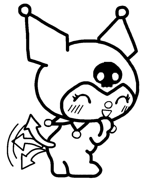 Kuromi раскраска