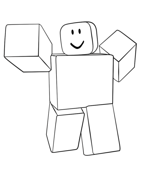 Roblox раскраска