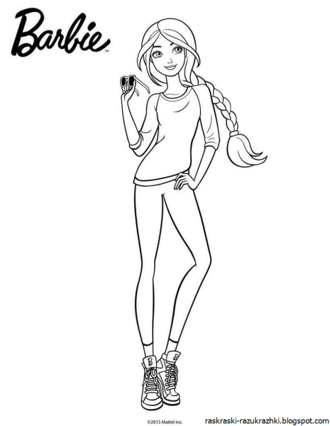 Раскраски для девочек Барби Экстра