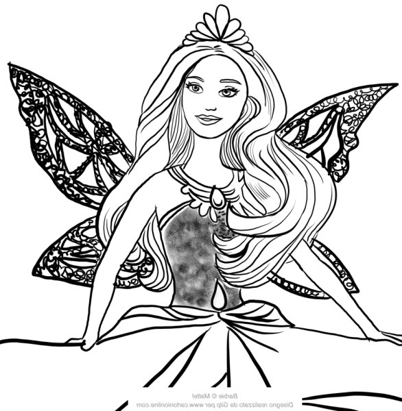 Раскраска. Барби