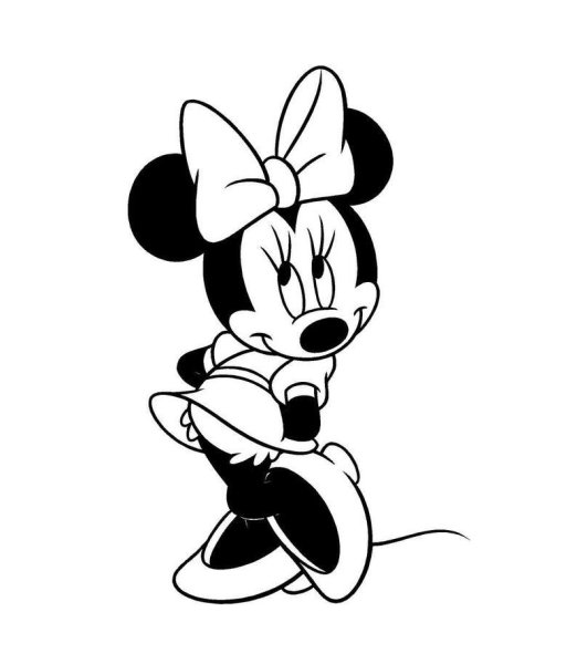 Микки Маус для разукрашивания