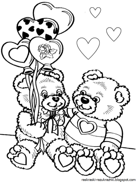 Раскраски черно белые