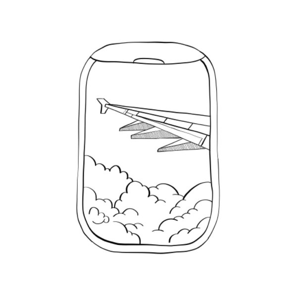 Лёгкие рисунки для скетчбука самолет