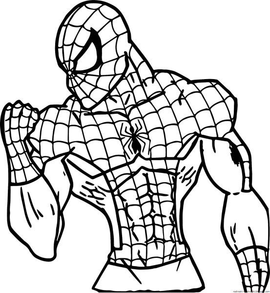 Раскраска Спайдер Мэн