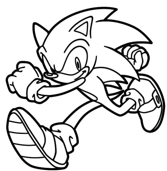 Соник раскраска Классик