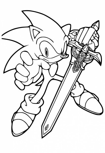 Sonic the Hedgehog раскраска