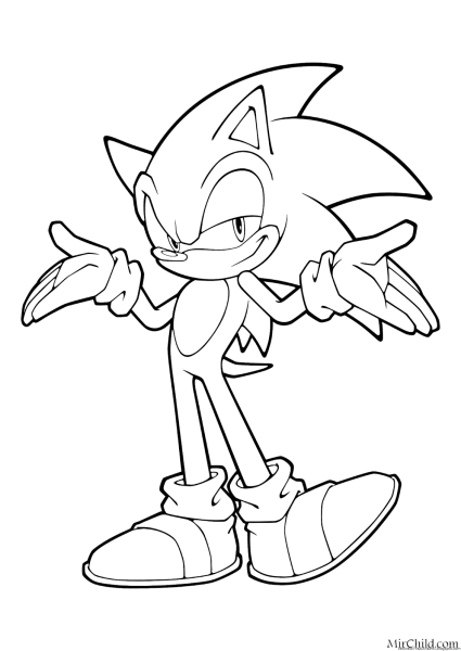Команда Соник бум раскраска