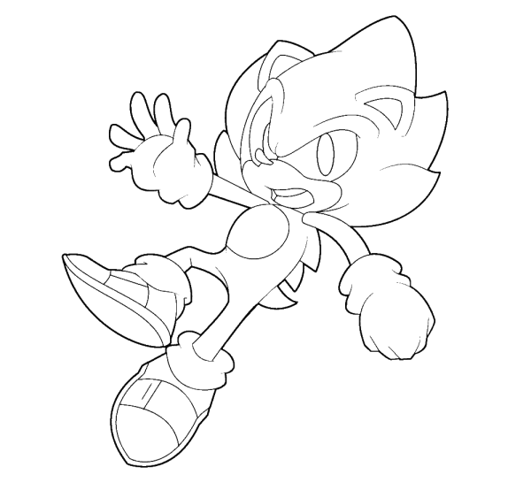 Разукрашки Соник Икс