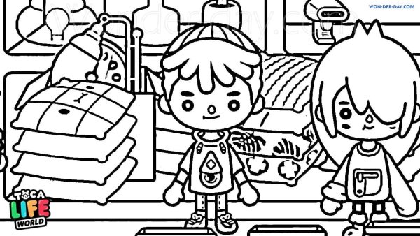 Пока бока раскраска