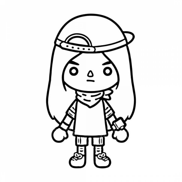 Раскраска тока бока