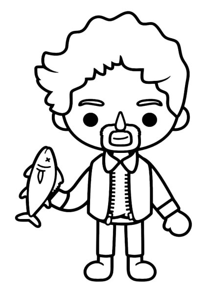 Раскраска тока бока