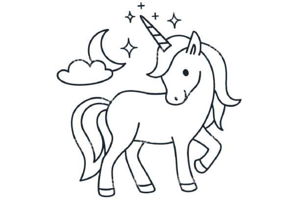 Раскраска Единороги
