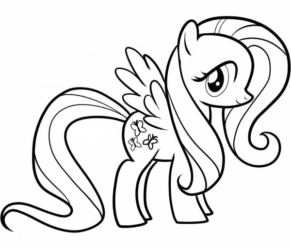 Раскраска my little Pony Flytter shy