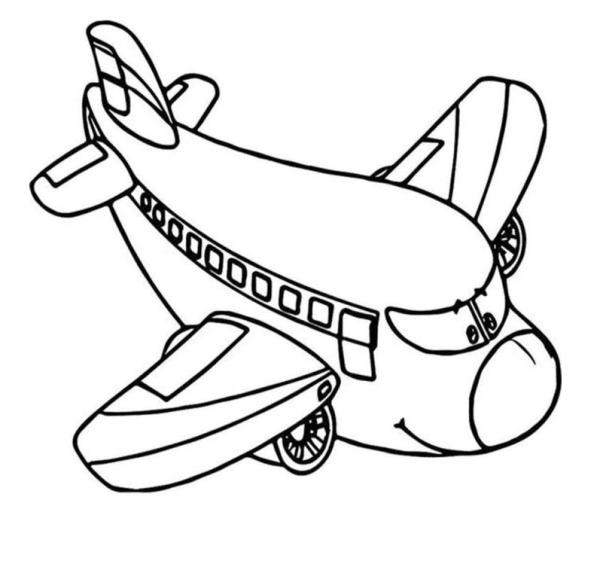 Plane раскраска