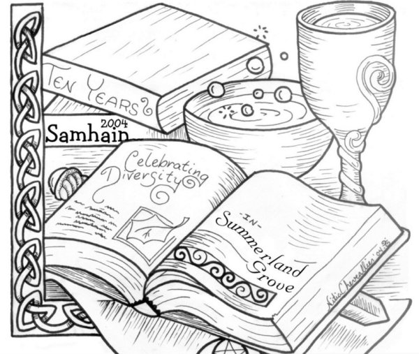 Книга магии раскраска