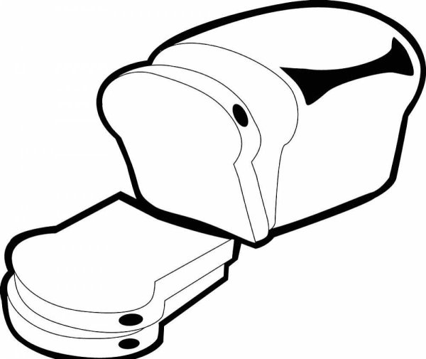 Раскраска хлеб