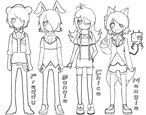 Раскраска аниме АНИМАТРОНИКИ