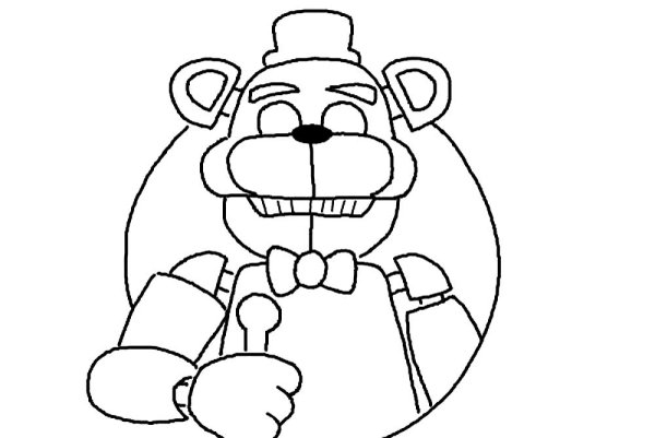 Раскраски ФНАФ 1 Фредди