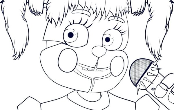 Раскраски ФНАФ бейби