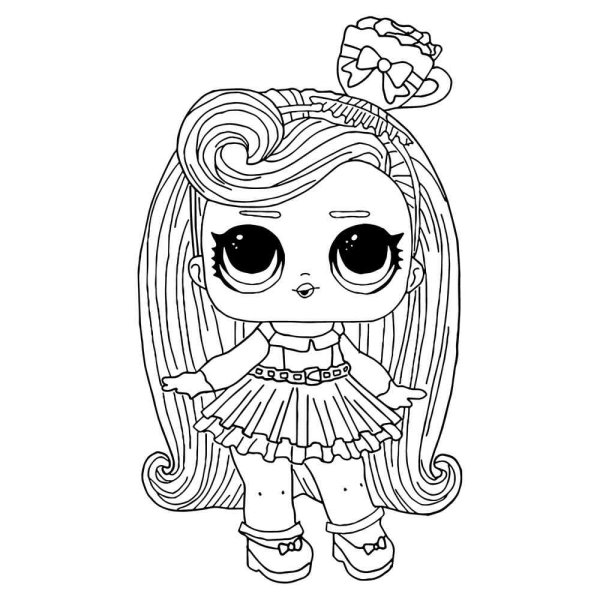 Раскраски ЛОЛ hairvibes