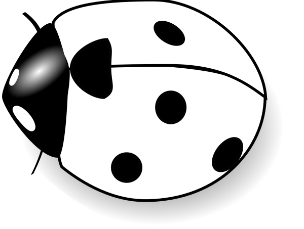 Божья коровка силуэт