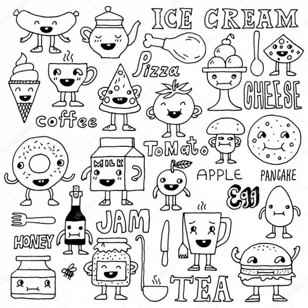 Наклейки не разукрашенные