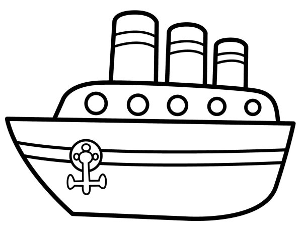 Корабли. Раскраска