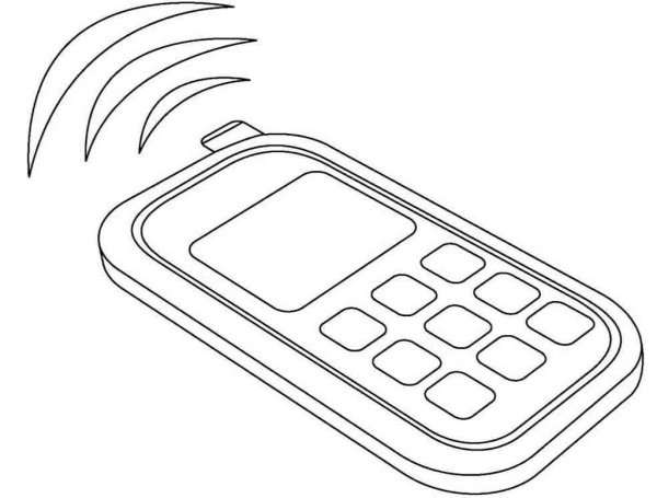 Раскраска тeлeфон
