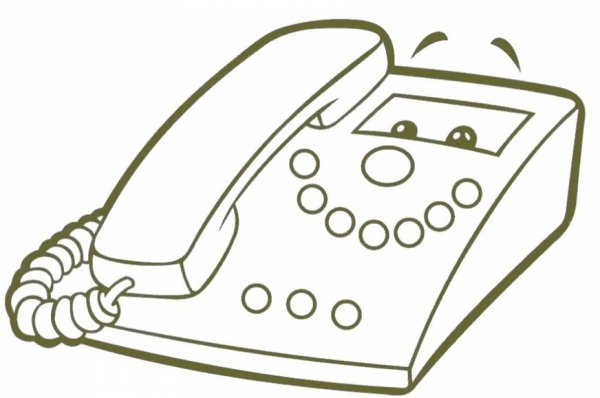 Телефонный аппарат раскраска