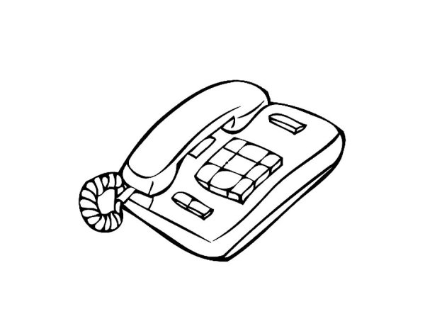 Телефон рисунок