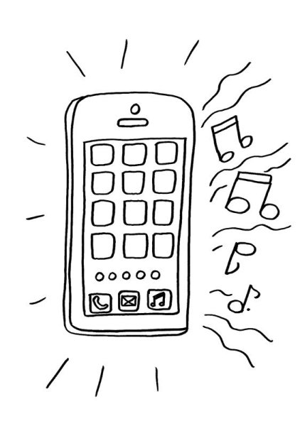 Раскраска смартфон