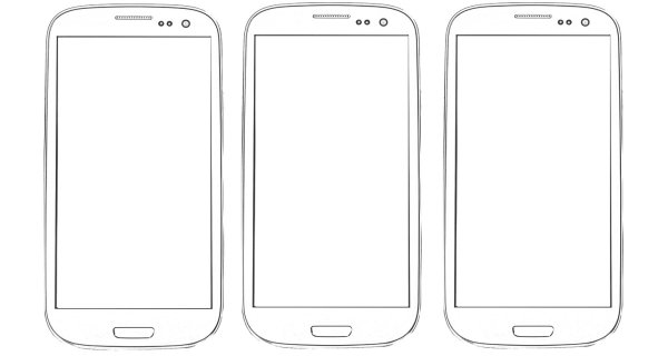 Макет смартфона