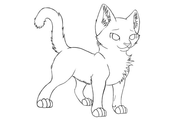 Раскраски котов коты Воители