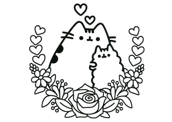 Пушин Кэт раскраска Coloring book