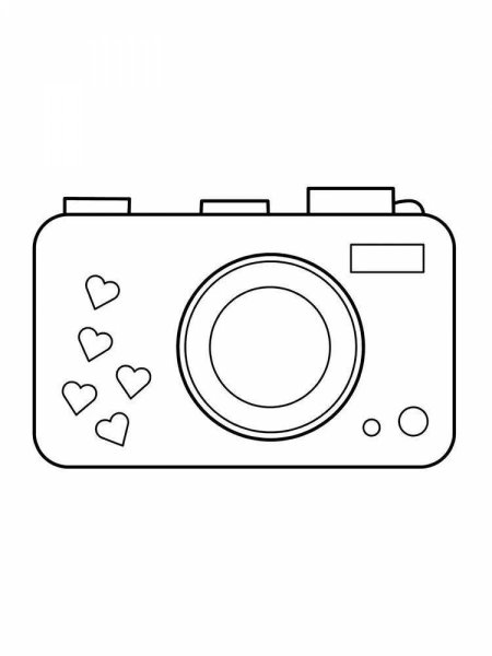 Фотоаппарат раскраска